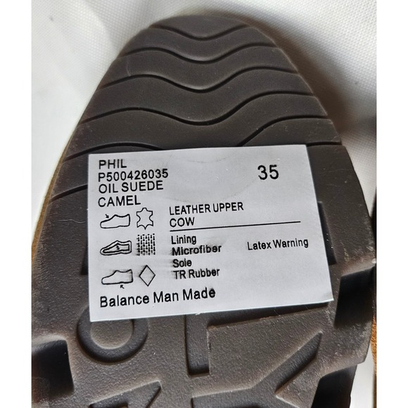 FLY LONDON Phil Wedge Ankle Boots Oil Suede Camel Brown Slip On Women EU 35/US 5 - Picture 10 of 14